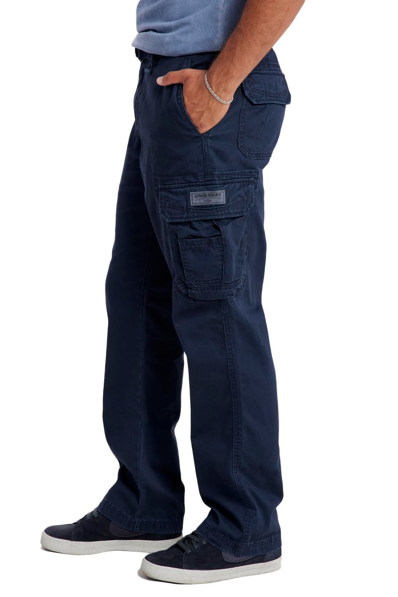 Unionbay Men's Survivor Iv Relaxed Fit Cargo Pant - Reg and Big and Tall Sizes, true navy, 54x32 - Image 2